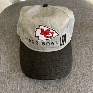 Super Bowl LIV Chiefs/49ERS Hat Adjustable Cap NFL 2020 Black & Grey New Era
